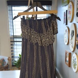 Bohemian Strapless Romper